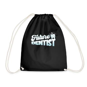 Cadeau de dentiste de dentisterie des dents - Sac de sport léger - noir - Devant