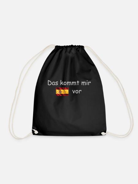 Das kommt mir Spanisch vor - Turnbeutel - Schwarz