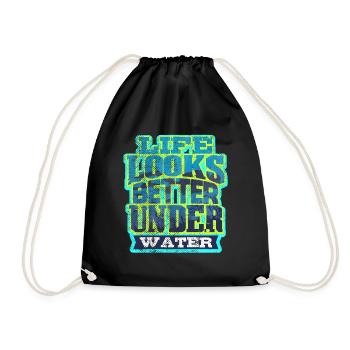 Taucher Tauchen - Sac de sport léger - noir - Devant