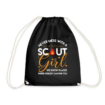Scout Girl Scout Boy Scout Cadeau - Sac de sport léger - noir - Devant