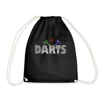 DARTS DART dart player dart - Drawstring Bag - black - Front
