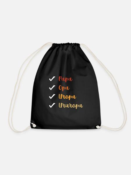 Arrière-arrière-grand-père arrière arrière-grand-père Ururpa Ururopi - Sac de sport léger - noir
