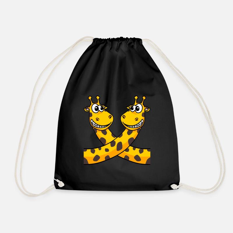 Girafes girafe - Sac de sport léger - noir