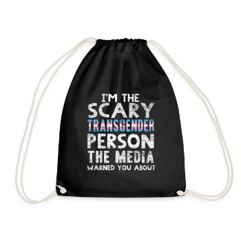 Transgender Trans - Turnbeutel - Schwarz - Vorne