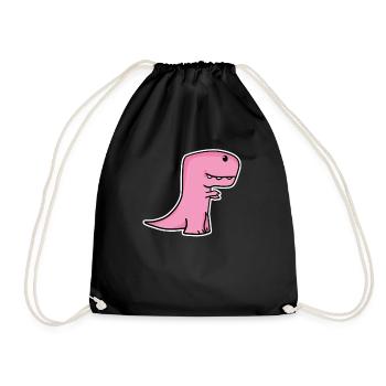 Des dinosaures pour les enfants - Sac de sport léger - noir - Devant