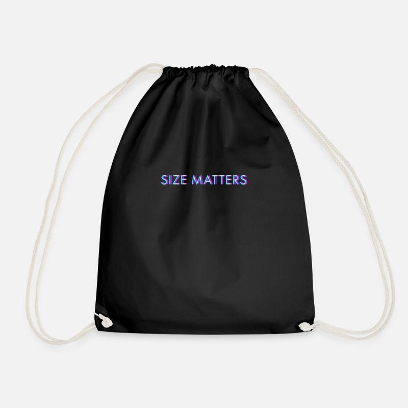 Size Matters Anaglyph 3D Glitch effet cadeau - Sac de sport léger - noir