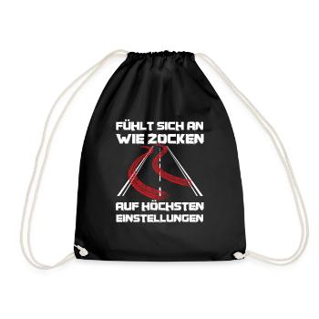 Fahrschüler Führerschein Bestanden Führerschein - Turnbeutel - Schwarz - Vorne