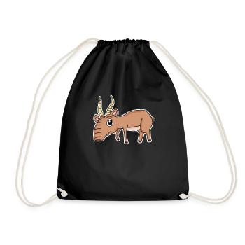 Antilope - Turnbeutel - Schwarz - Vorne
