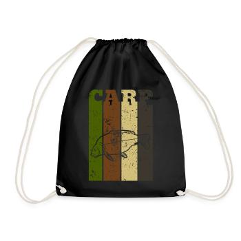 Carpes de carpes cadeau carpe Boilie - Sac de sport léger - noir - Devant
