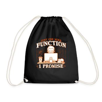Softwareentwickler Computerfreak Programmierer - Turnbeutel - Schwarz - Vorne