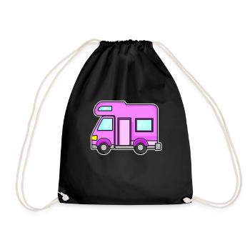 Camping Caravane pour dames - Sac de sport léger - noir - Devant