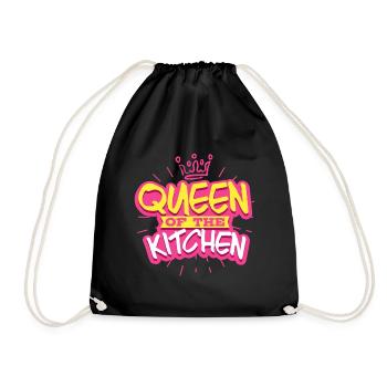 Cuisine femme cuisinière - Sac de sport léger - noir - Devant