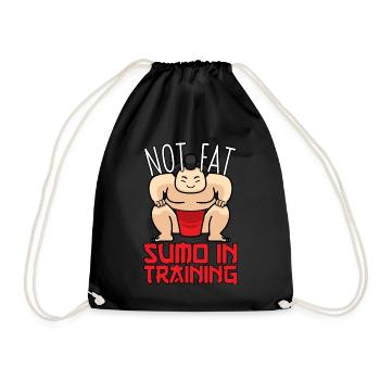 No Fat Sumo Dans Entraînement Sumo Ringer cadeau - Sac de sport léger - noir - Devant