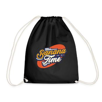 Banana - Drawstring Bag - black - Front