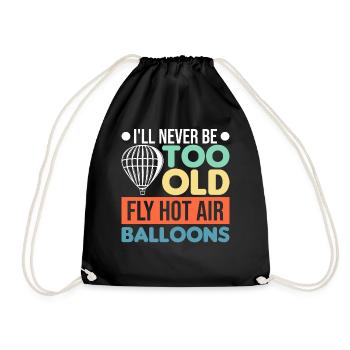 Balloon Balloon Istl'anHot Air Balloon - Drawstring Bag - black - Front