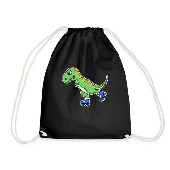Inline Skating dinosaure - Sac de sport léger - noir - Devant