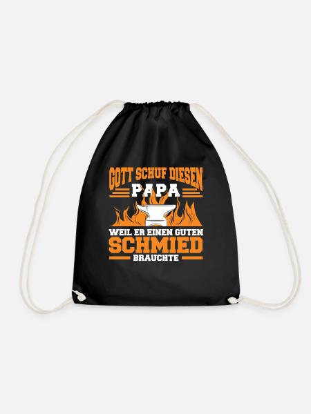 Waffenschmied Hufschmied Schmied - Turnbeutel - Schwarz