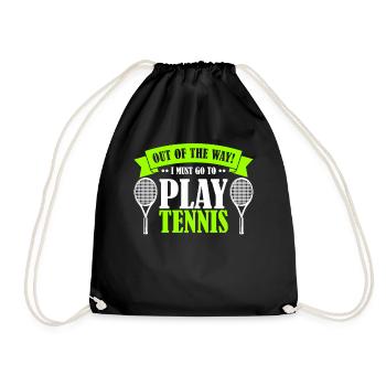 Tennis de tennis - Sac de sport léger - noir - Devant