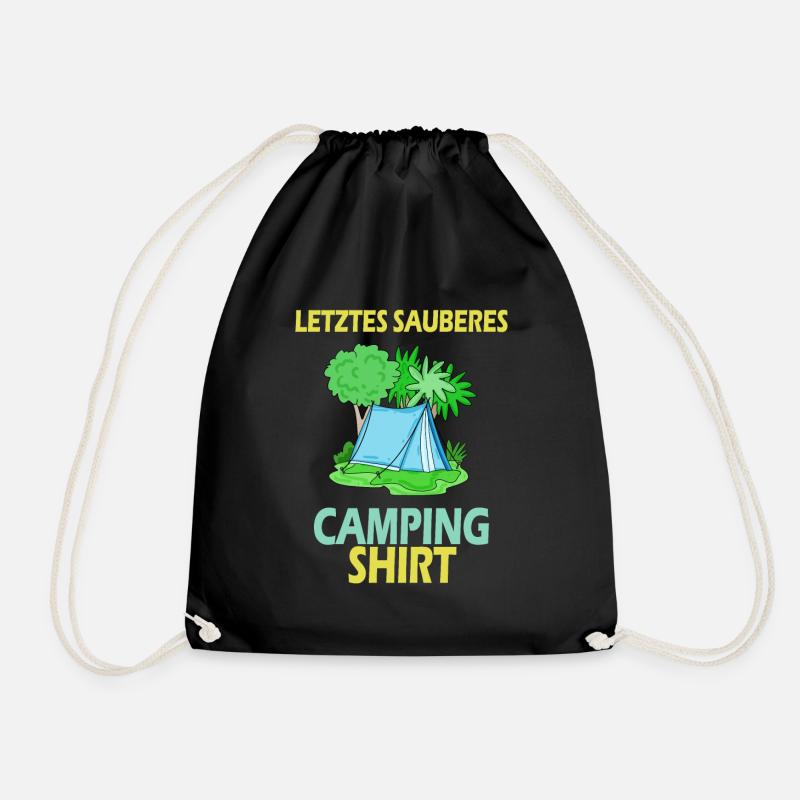 Pfadfinder Camping Pfadfinder Geschenk - Turnbeutel - Schwarz