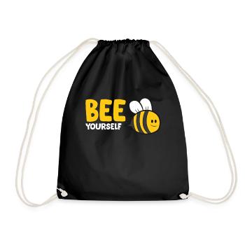 Bee Yourself Funny Bee - Turnbeutel - Schwarz - Vorne