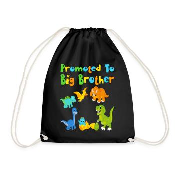 Enfin grand frère Dino - Sac de sport léger - noir - Devant