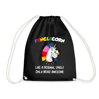 Funclecorn Like A Normal Oncle Only More Awesome - Sac de sport léger - noir - Devant
