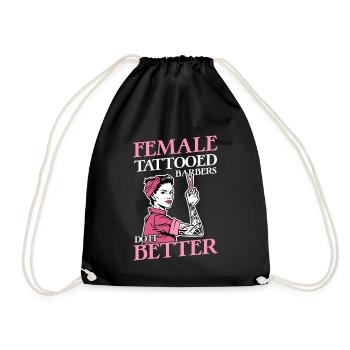 Les barbiers tatoués font mieux coiffeur - Sac de sport léger - noir - Devant