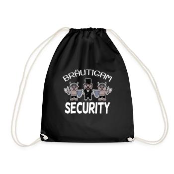 Bräutigam Security Wikinger - Turnbeutel - Schwarz - Vorne