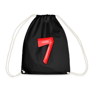 7 - Turnbeutel - Schwarz - Vorne