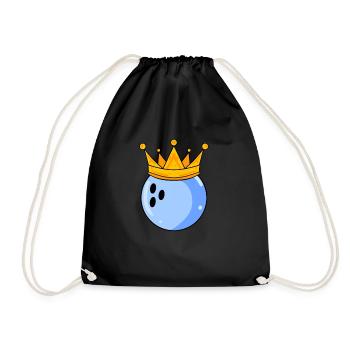 Bowling King - Boule de Bowling Roi Couronne - Sac de sport léger - noir - Devant