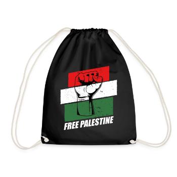 Free Palestine - Drawstring Bag - black - Front