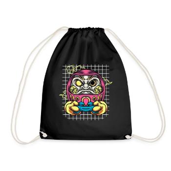 Japonais Caïa Doll Video Gamer Gaming Clothes - Sac de sport léger - noir - Devant