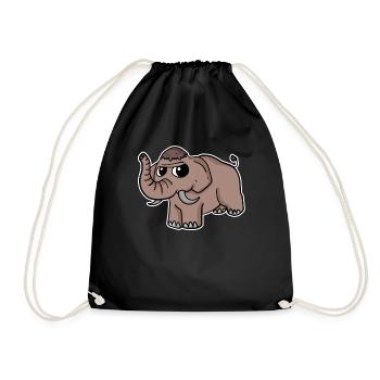 Mammouth doux - Sac de sport léger - noir - Devant