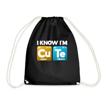 Chemist Chemistry ChemicalIst Gift - Drawstring Bag - black - Front