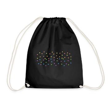 Gay pride triangles - Drawstring Bag - black - Front
