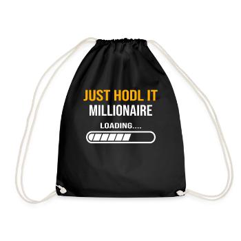 To the moon with hodl noodle just hodl it - Sac de sport léger - noir - Devant