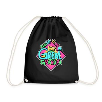 Grand Grand-père Vintage - Sac de sport léger - noir - Devant