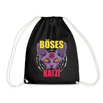 Chat de Katzi - Sac de sport léger - noir - Devant