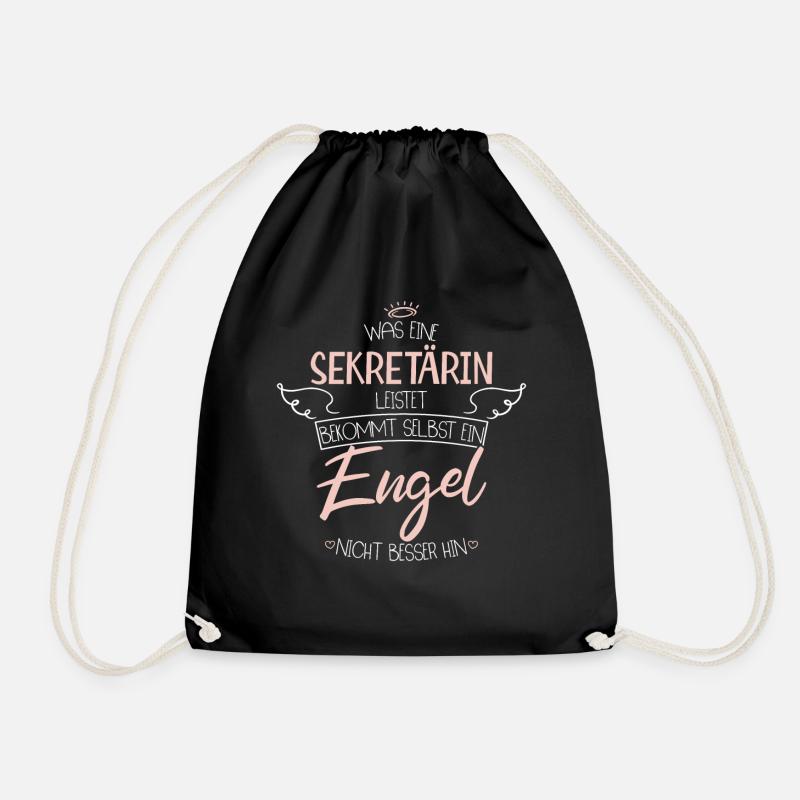 Sekretärin - Turnbeutel - Schwarz
