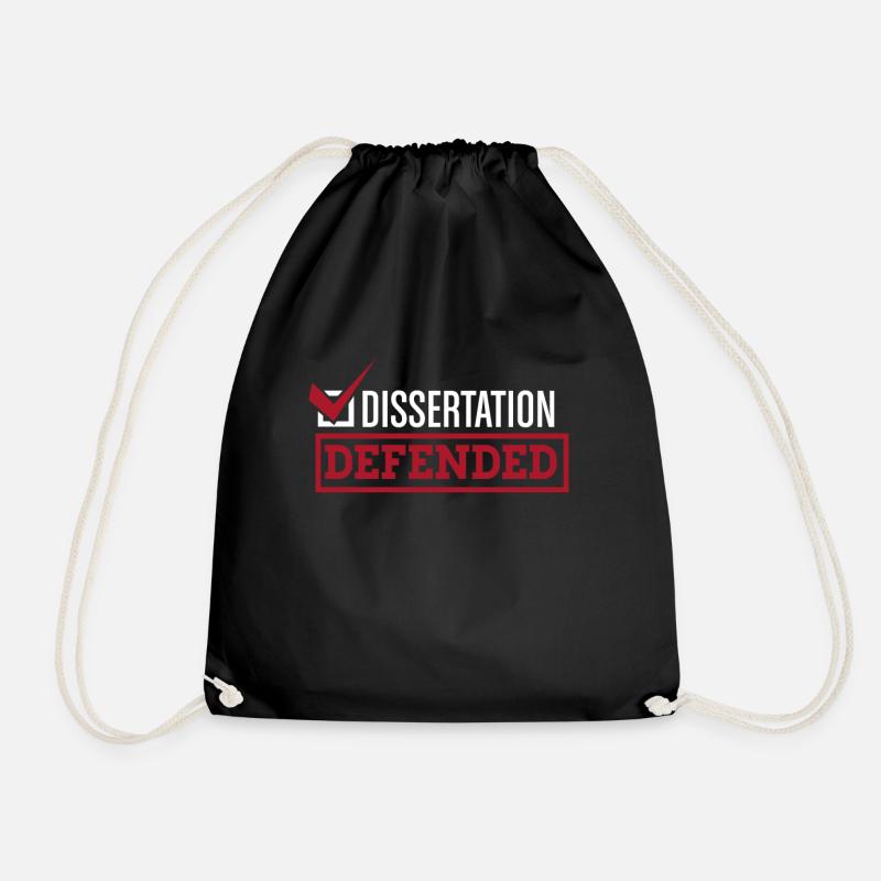 Dissertation Defended | Graduate School PhD Thesis - Turnbeutel - Schwarz