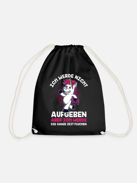 Ich Werde Nicht Aufgeben Ich Werde Die Ganze Zeit - Turnbeutel - Schwarz
