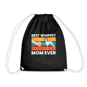 Mignon Whippet Meilleur Whippet-mère jamais - Sac de sport léger - noir - Devant