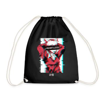 Heartless Anime Girl Vaporwave Aesthetic Otaku - Sac de sport léger - noir - Devant