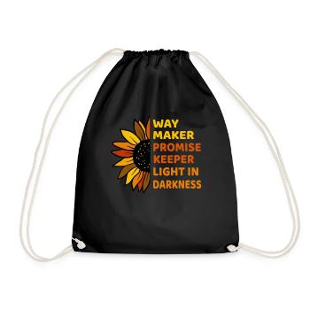 Waymaker & Vêtements chrétiens - Sac de sport léger - noir - Devant