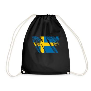 Schweden - Turnbeutel - Schwarz - Vorne