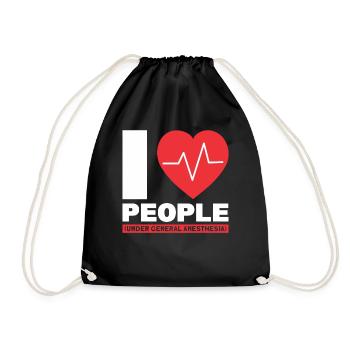 Anesthésie Anesthésie Médecin anesthésique - Sac de sport léger - noir - Devant