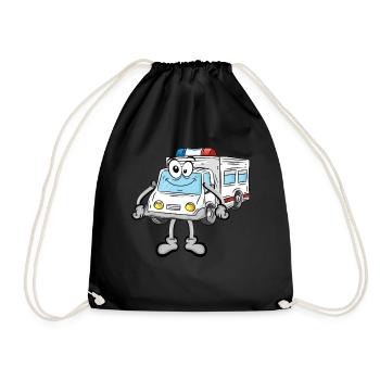 Ambulance Ambulance Service - Drawstring Bag - black - Front