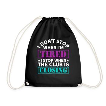Raver EDM Drum And Bass cadeau - Sac de sport léger - noir - Devant
