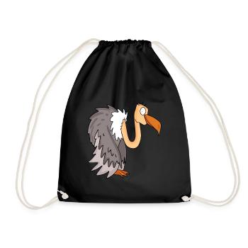Vulture - Drawstring Bag - black - Front