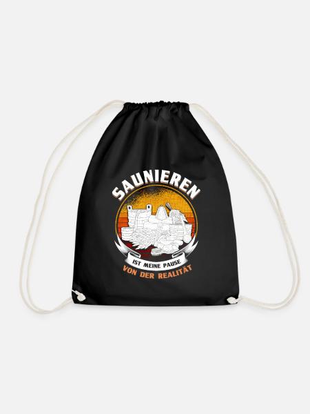 Saunameister Sauna Aufguss Sauna Geschenk - Turnbeutel - Schwarz